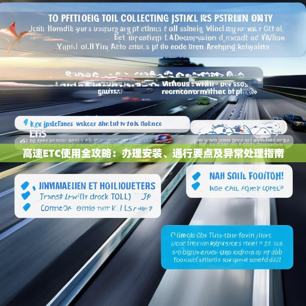 高速ETC使用全攻略：办理安装、通行要点及异常处理指南