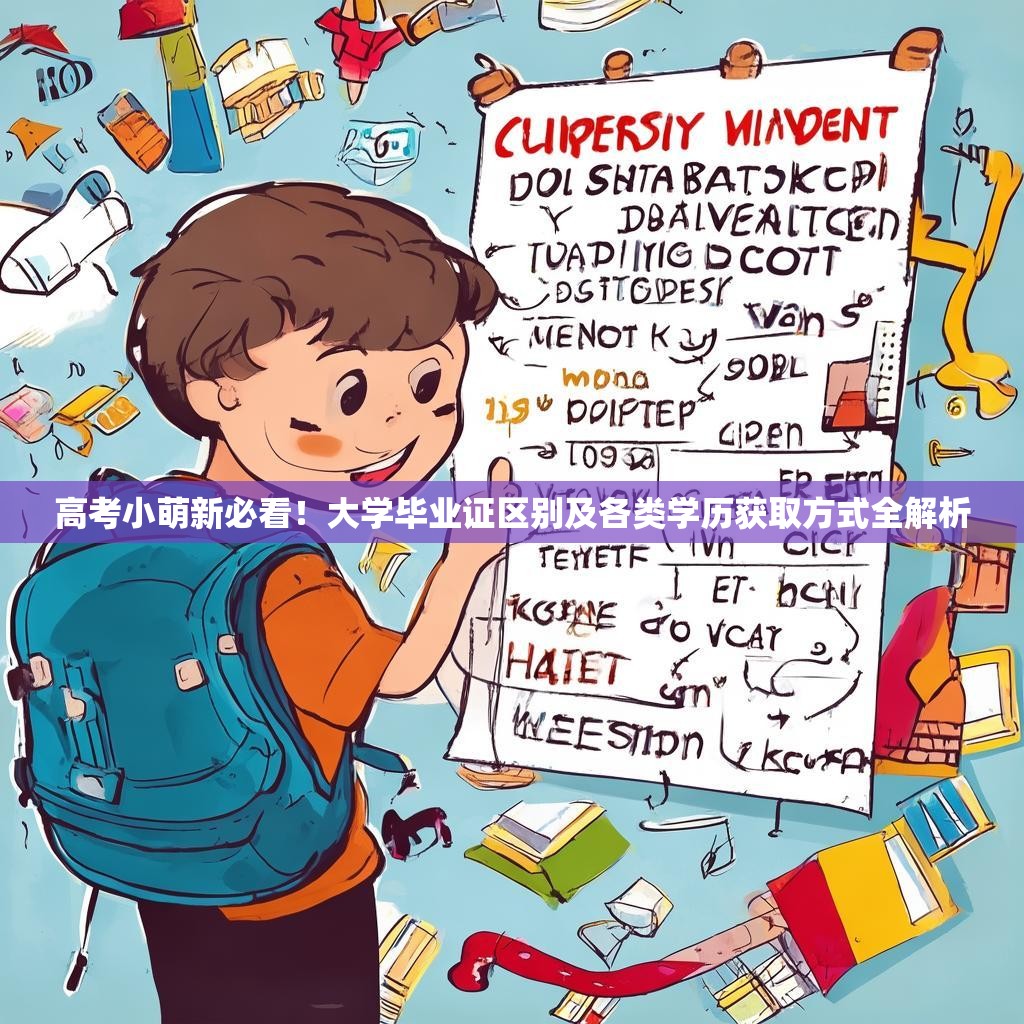 高考小萌新必看！大学毕业证区别及各类学历获取方式全解析