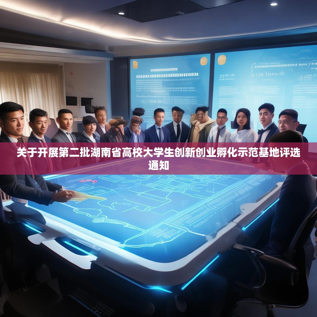 关于开展第二批湖南省高校大学生创新创业孵化示范基地评选通知