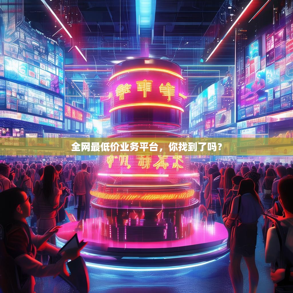 全网最低价业务平台，你找到了吗？