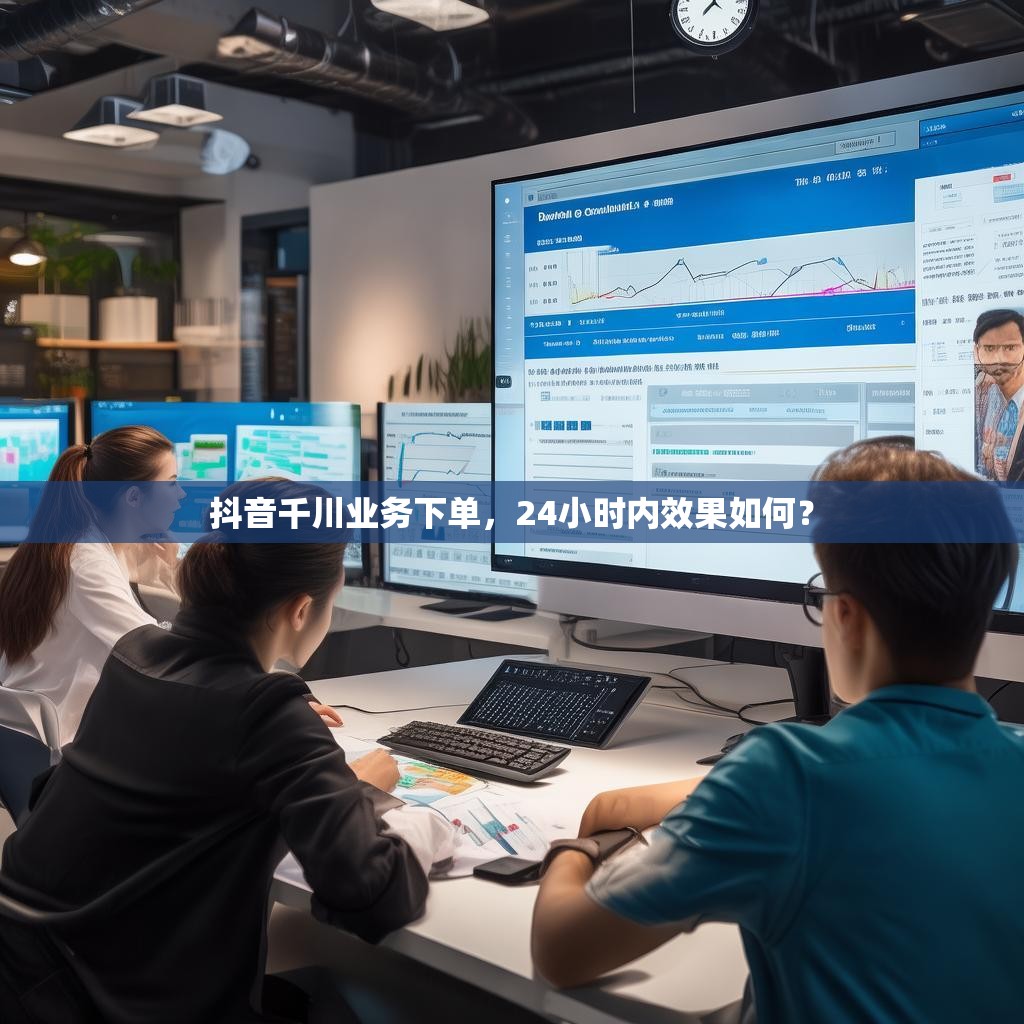 抖音千川业务下单,24小时内效果如何?