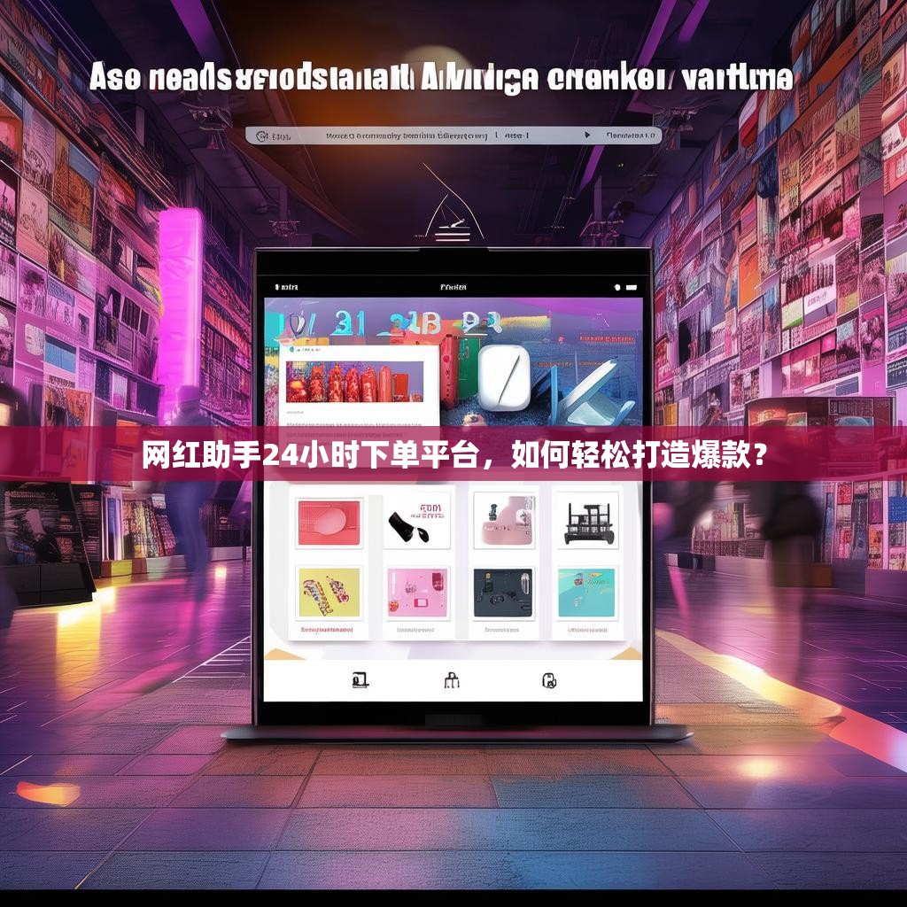 网红助手24小时下单平台，如何轻松打造爆款？
