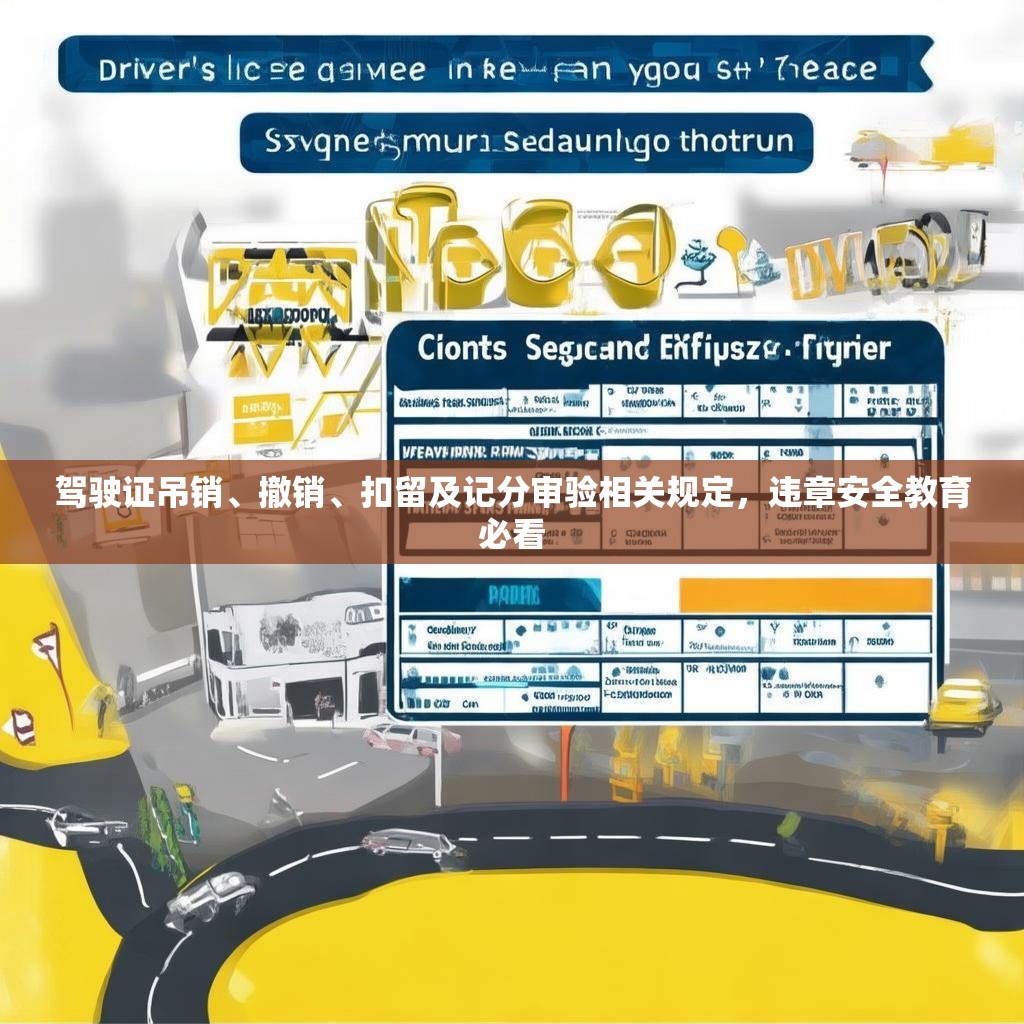 驾驶证吊销、撤销、扣留及记分审验相关规定，违章安全教育必看