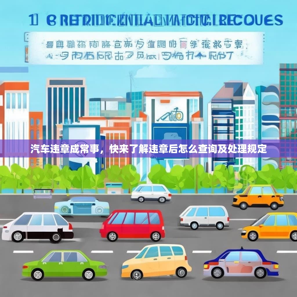 汽车违章成常事，快来了解违章后怎么查询及处理规定