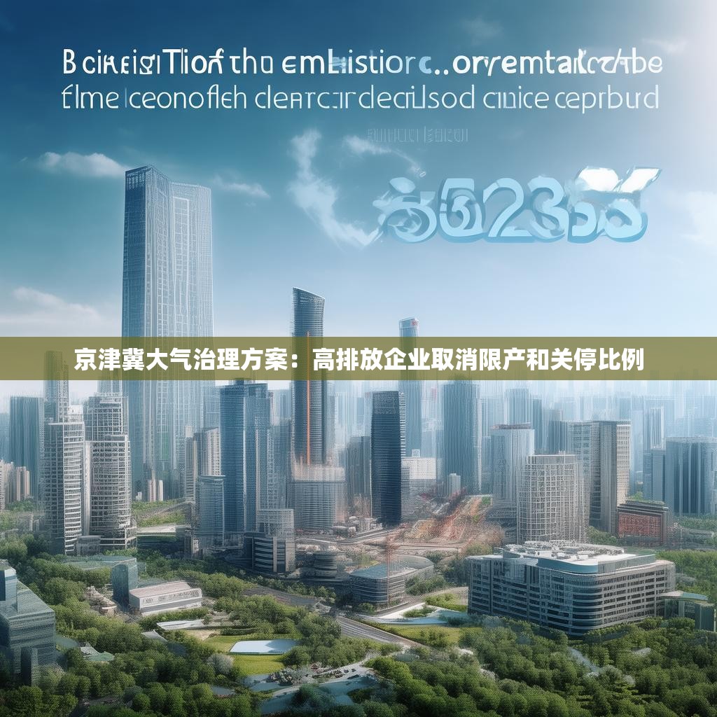 京津冀大气治理方案：高排放企业取消限产和关停比例