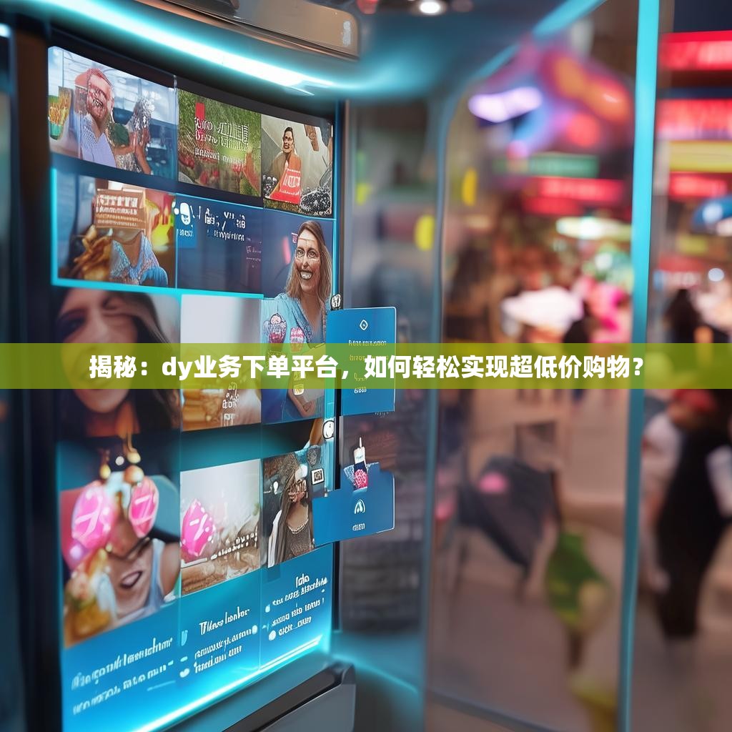 揭秘：dy业务下单平台，如何轻松实现超低价购物？