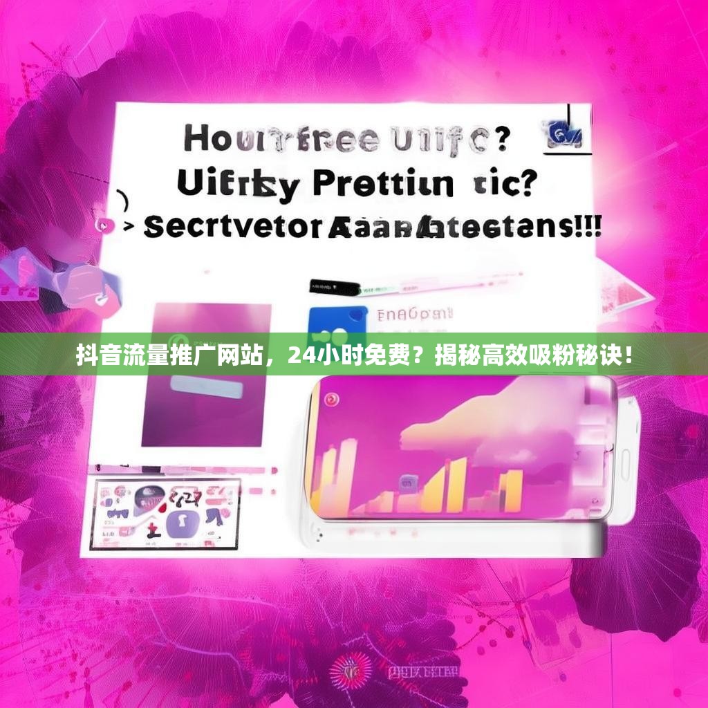 抖音流量推广网站，24小时免费？揭秘高效吸粉秘诀！