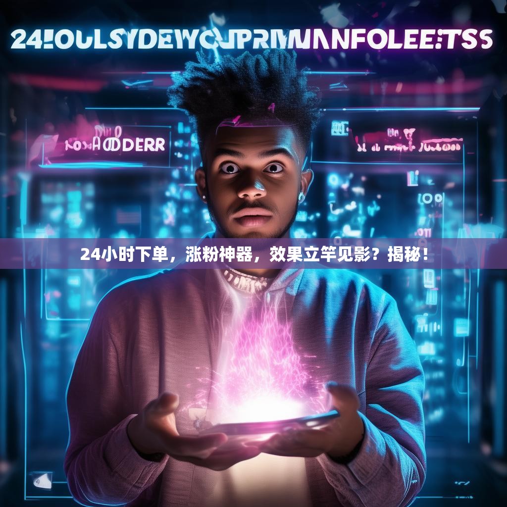 24小时下单，涨粉神器，效果立竿见影？揭秘！