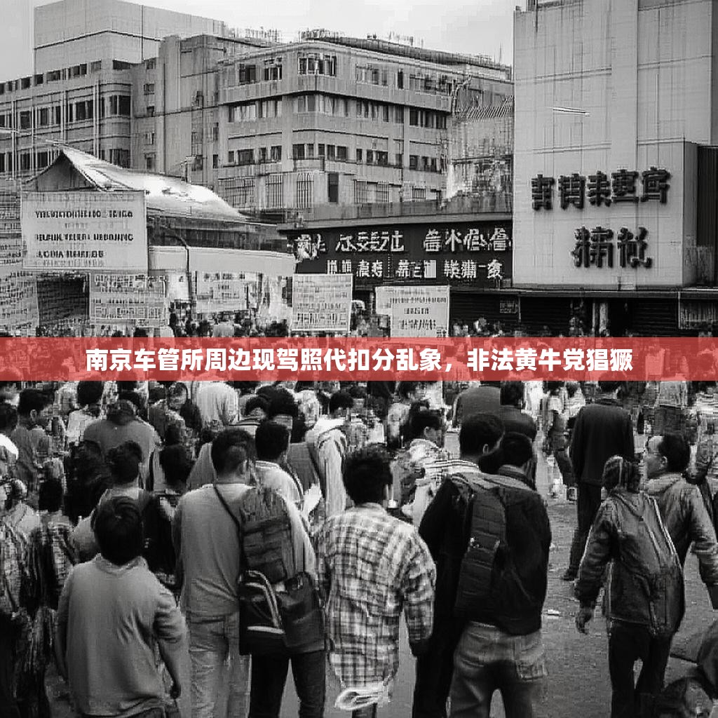 南京车管所周边现驾照代扣分乱象,非法黄牛党猖獗