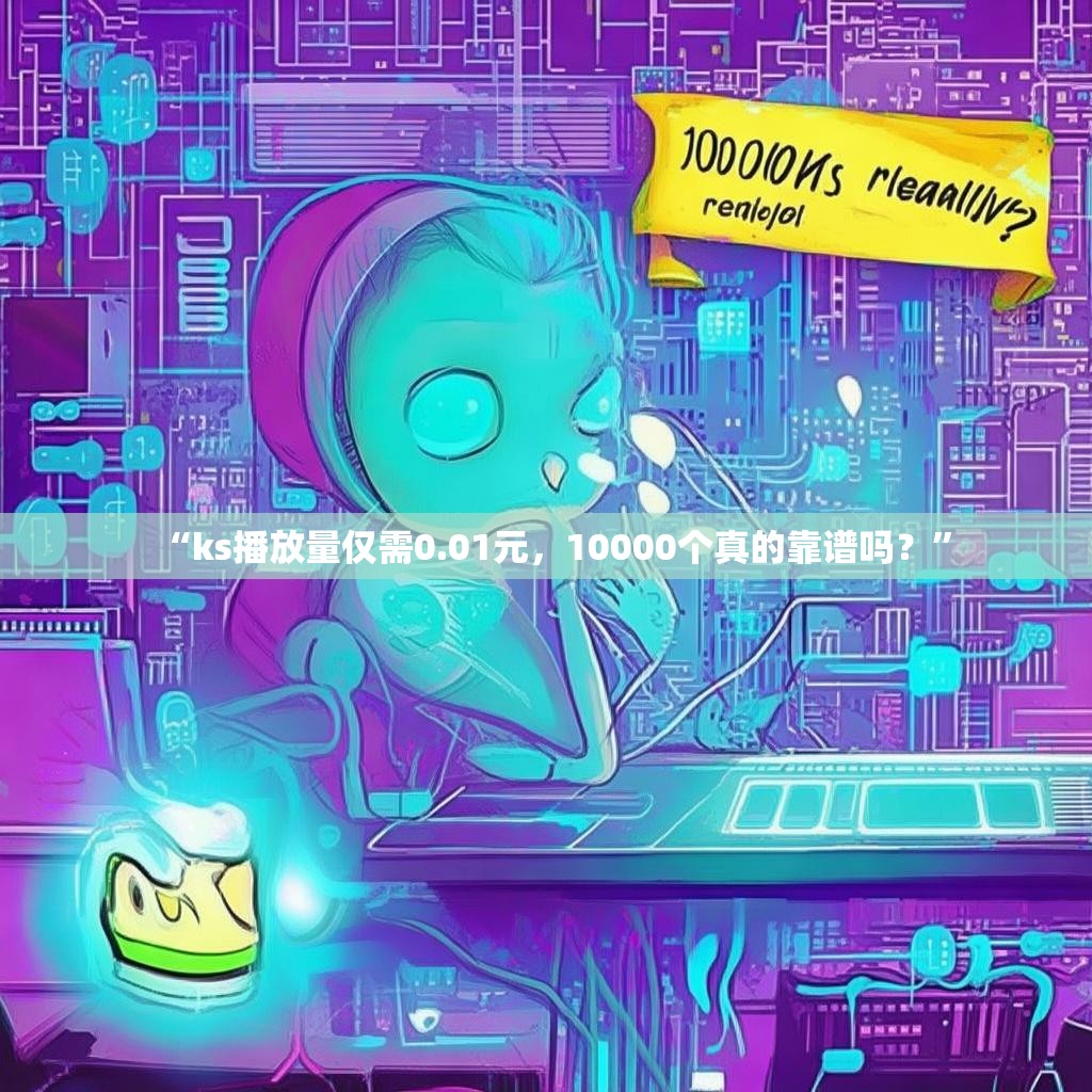 “ks播放量仅需0.01元,10000个真的靠谱吗?”