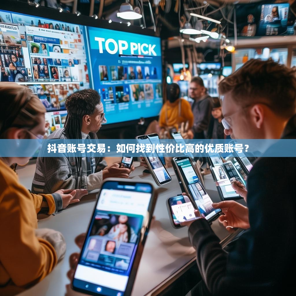 抖音账号交易:如何找到性价比高的优质账号?