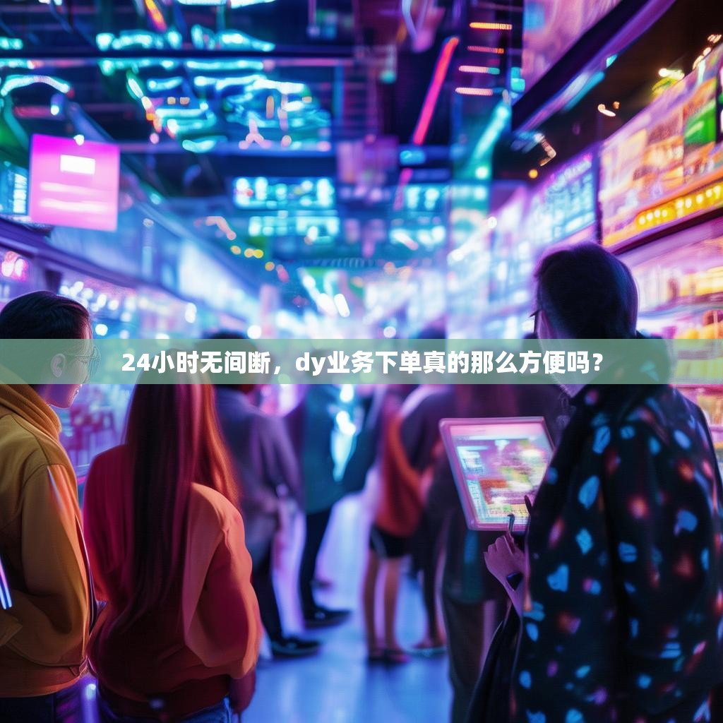 24小时无间断，dy业务下单真的那么方便吗？