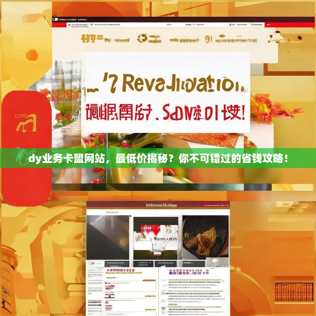 dy业务卡盟网站，最低价揭秘？你不可错过的省钱攻略！