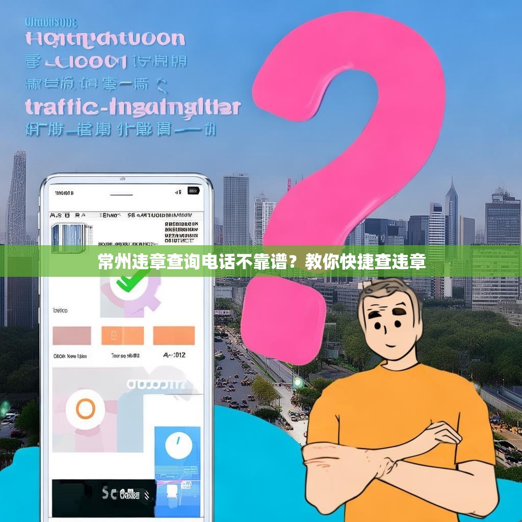 常州违章查询电话不靠谱？教你快捷查违章