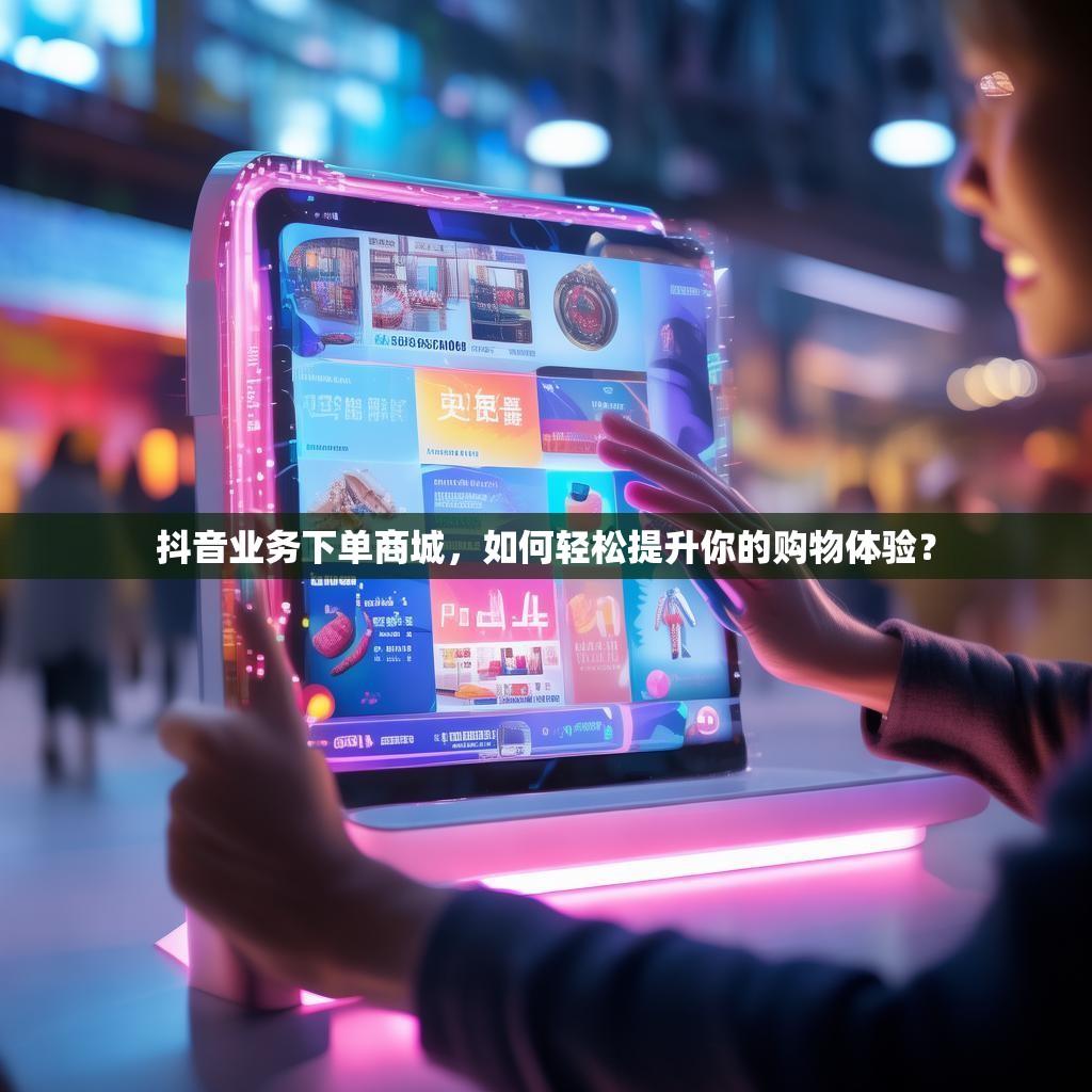 抖音业务下单商城，如何轻松提升你的购物体验？