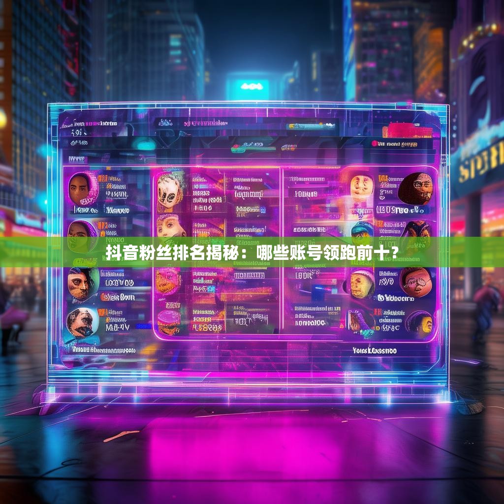 抖音粉丝排名揭秘:哪些账号领跑前十?
