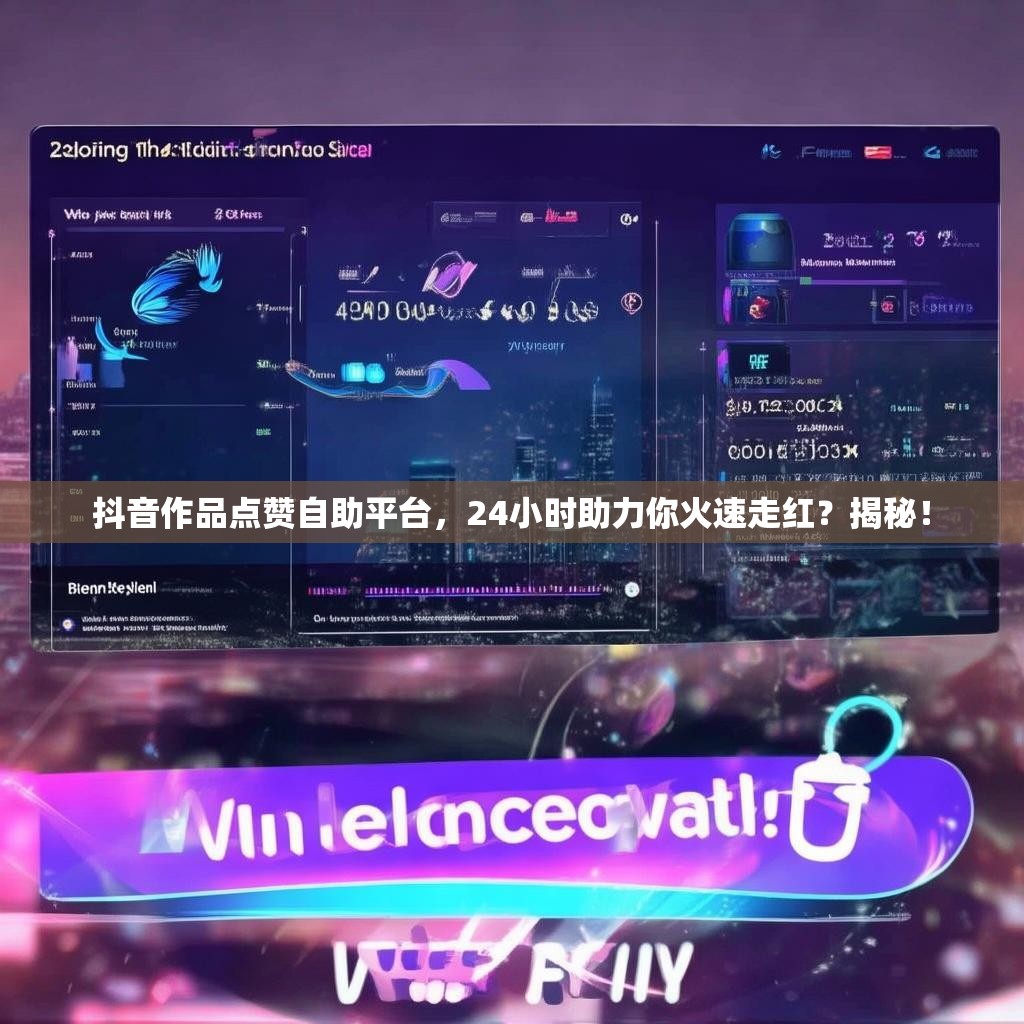 抖音作品点赞自助平台,24小时助力你火速走红?揭秘!
