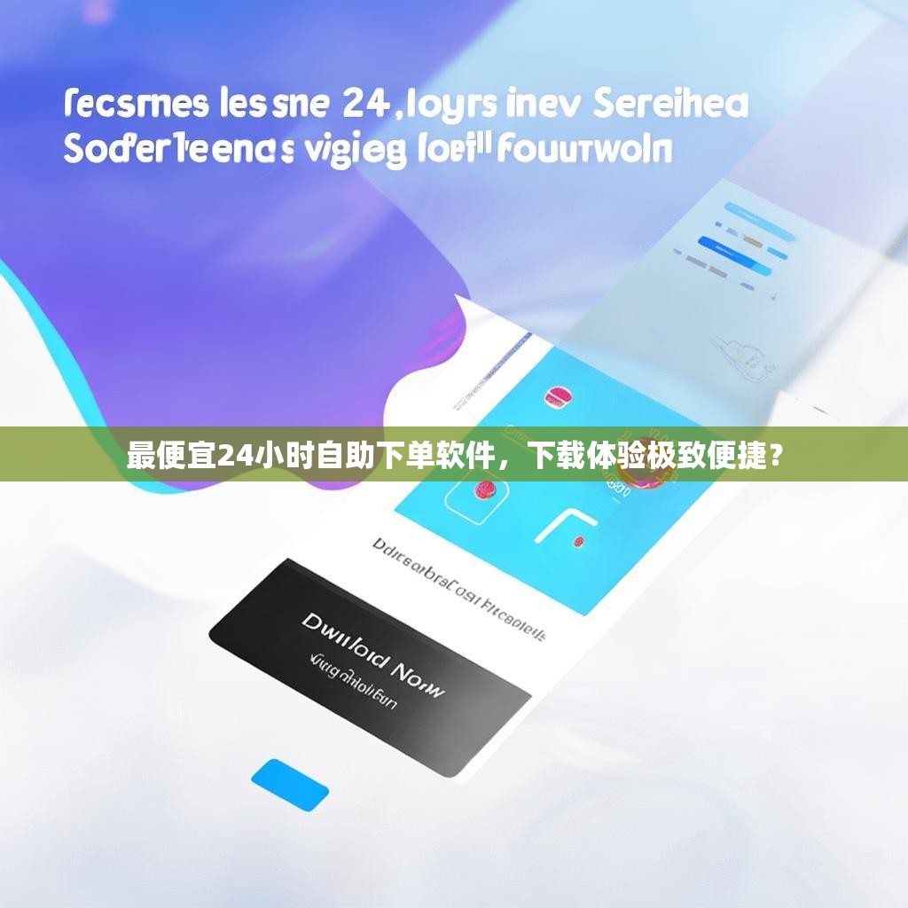 最便宜24小时自助下单软件，下载体验极致便捷？