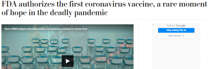 美国辉瑞新冠疫苗获批紧急授权,优先保护脆弱群体