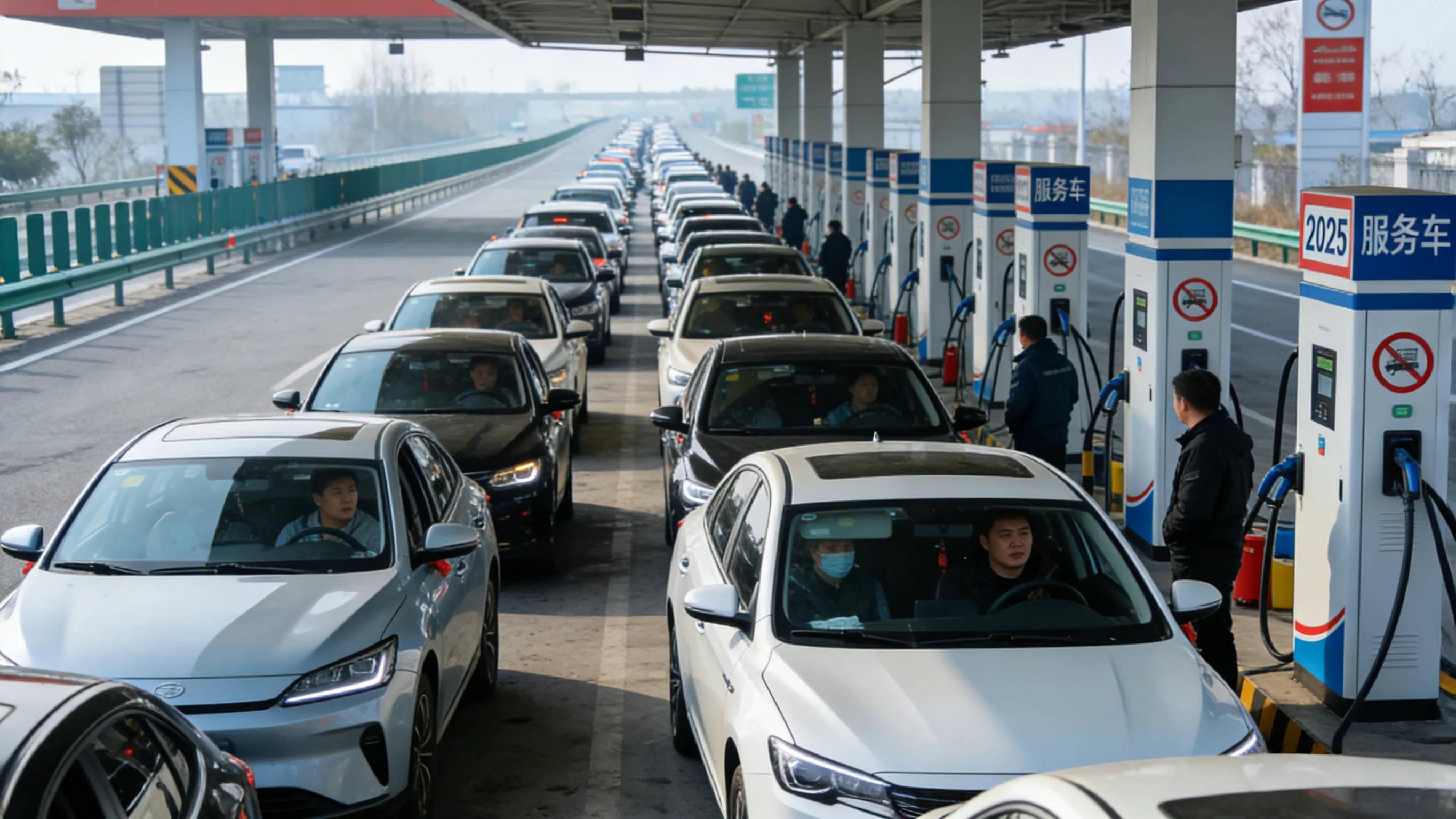 春节高速返程高峰状况多,新能源车主电量焦虑凸显